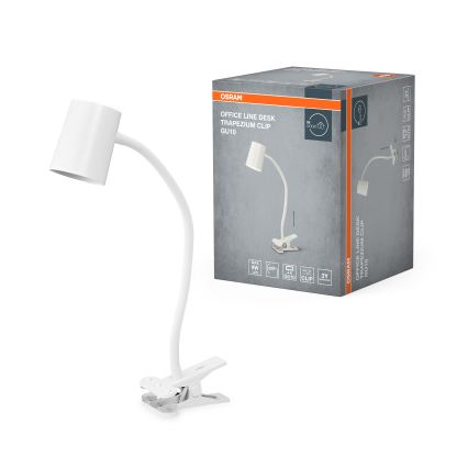 Osram - Stolní lampa s klipem DESK LINE 1xGU10/9W/230V bílá