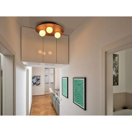 Osram - Stropní svítidlo ACACIA NEST 3xG9/5W/230V akácie