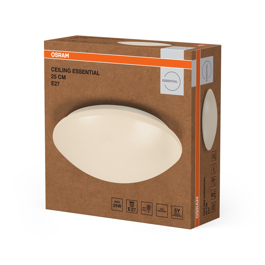 Osram - Stropní svítidlo CEILING ESSENTIAL 1xE27/25W/230V pr. 25 cm bílá