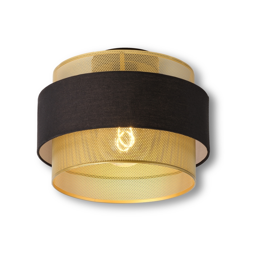 Osram - Stropní svítidlo DECOR HORNET 1xE27/10W/230V pr. 30 cm černá/zlatá