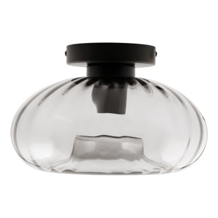 Osram - Stropní svítidlo DECOR SMOKE 1xE27/12W/230V pr. 28 cm černá/kouřová šedá