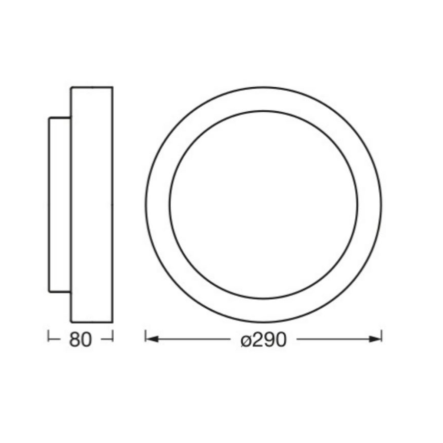 Osram - Stropní svítidlo ORBIS MADRID 2xE27/10W/230V pr. 29 cm dekor dřeva