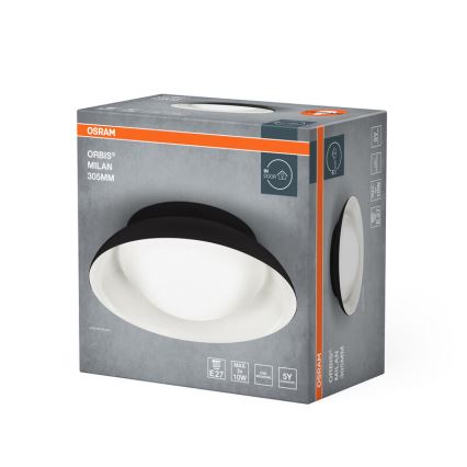 Osram - Stropní svítidlo ORBIS MILAN 2xE27/10W/230V pr. 30,5 cm černá