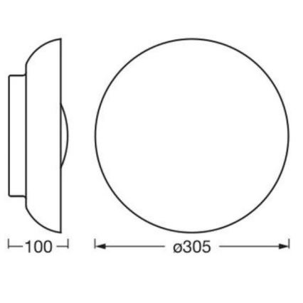 Osram - Stropní svítidlo ORBIS MILAN 2xE27/10W/230V pr. 30,5 cm hnědá