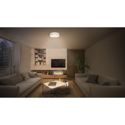 Osram - Stropní svítidlo ORBIS PARIS 1xE27/25W/230V pr. 30 cm bílá