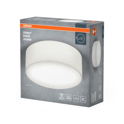 Osram - Stropní svítidlo ORBIS PARIS 1xE27/25W/230V pr. 30 cm bílá