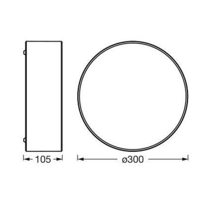 Osram - Stropní svítidlo ORBIS PARIS 1xE27/25W/230V pr. 30 cm hnědá