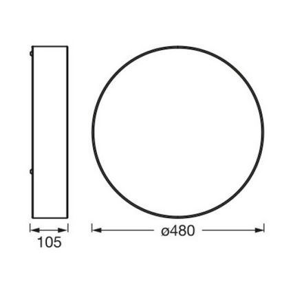 Osram - Stropní svítidlo ORBIS PARIS 3xE27/25W/230V pr. 48 cm krémová