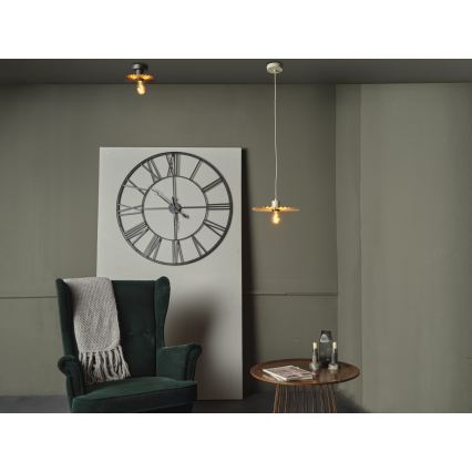 Osram - Stropní svítidlo PLISSEE 1xE27/15W/230V pr. 20 cm antracit