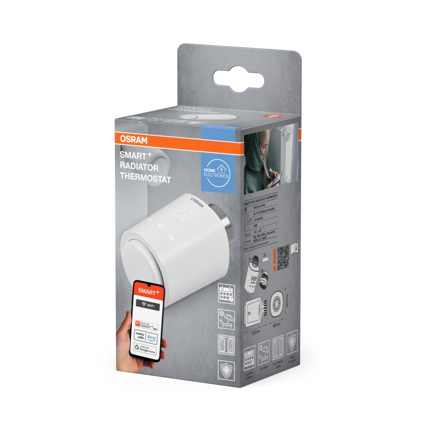 Osram - Termostatická hlavice SMART+ 3xAA Wi-Fi