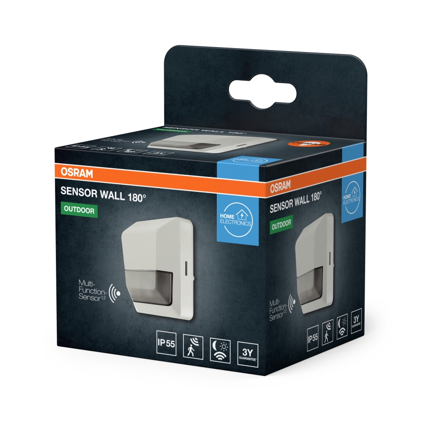 Osram - Venkovní infračervený senzor pohybu 230V IP55 bílá