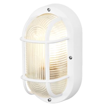 Osram - Venkovní nástěnné svítidlo BULKHEAD 1xE27/10W/230V IP54 bílá