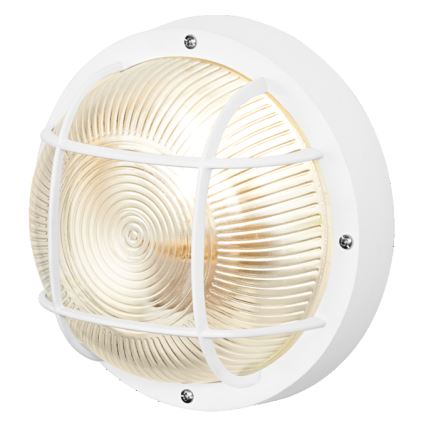 Osram - Venkovní nástěnné svítidlo BULKHEAD 1xE27/10W/230V pr. 19 cm IP54 bílá