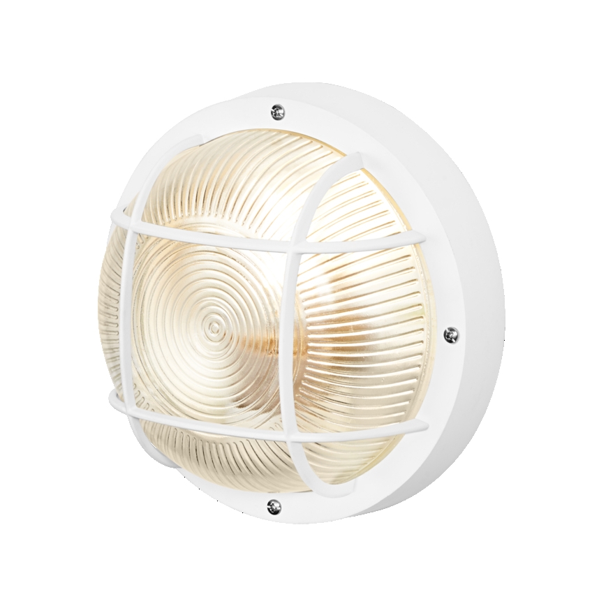 Osram - Venkovní nástěnné svítidlo BULKHEAD 1xE27/10W/230V pr. 19 cm IP54 bílá