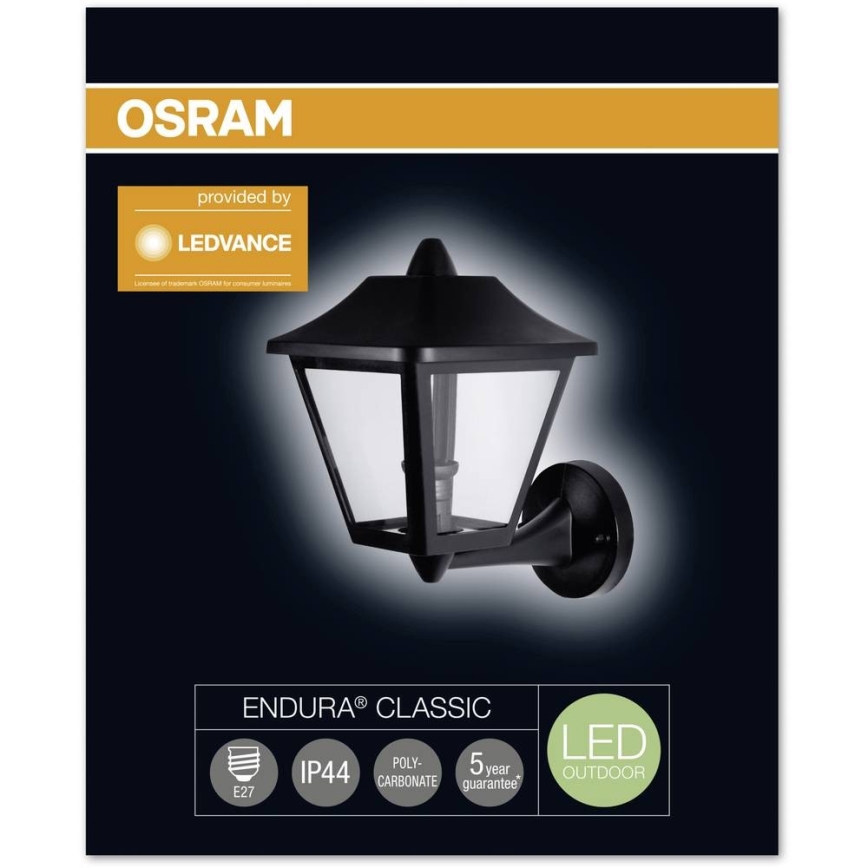 Osram - LED Venkovní nástěnné svítidlo ENDURA 1xE27/9W/230V IP44