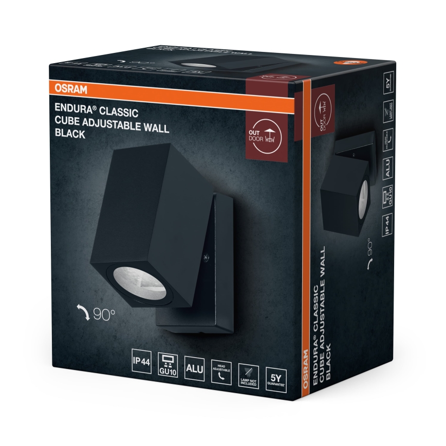 Osram - Venkovní nástěnné svítidlo ENDURA CLASSIC 1xGU10/35W/230V IP44 černá