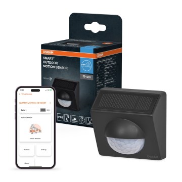 Osram - Venkovní solární senzor pohybu SMART+ 3,7V antracit IP65 Wi-Fi 800 mAh