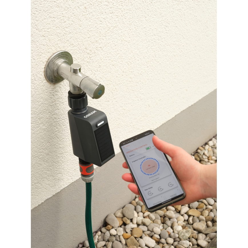 Osram - Zavlažovací ventil se solárním panelem SMART+ IP55 Wi-Fi