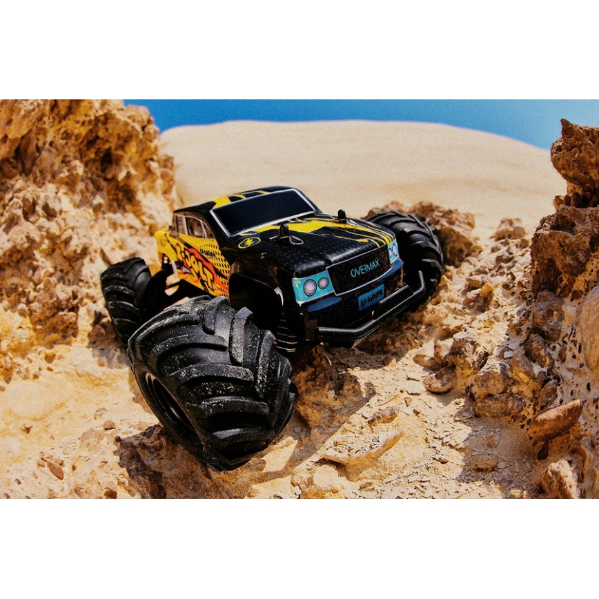 Overmax - RC auto na dálkové ovládání X-JOLT 1000 mAh černá/žlutá