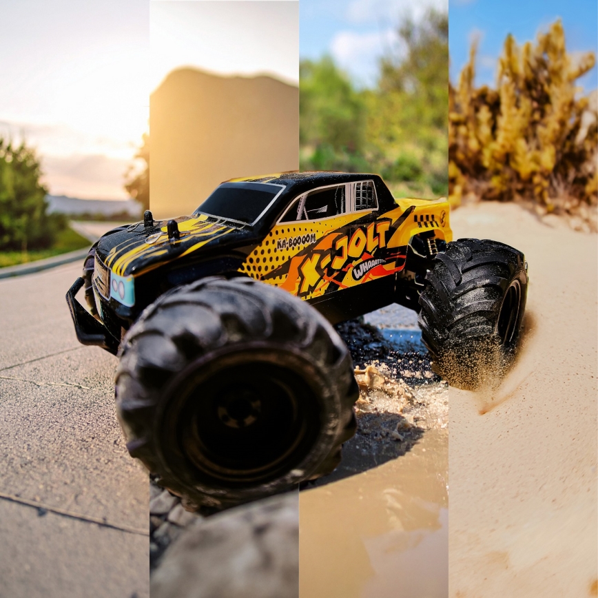 Overmax - RC auto na dálkové ovládání X-JOLT 1000 mAh černá/žlutá