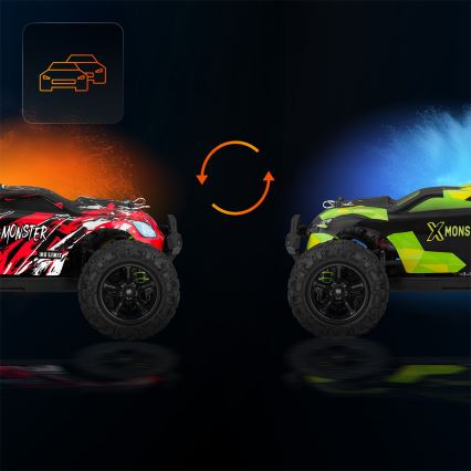 Overmax - RC auto na dálkové ovládání 2v1 X-MONSTER 3.5 1700 mAh černá/červená/zelená