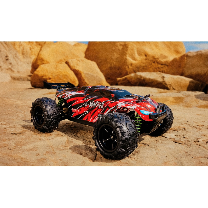 Overmax - RC auto na dálkové ovládání 2v1 X-MONSTER 3.5 1700 mAh černá/červená/zelená