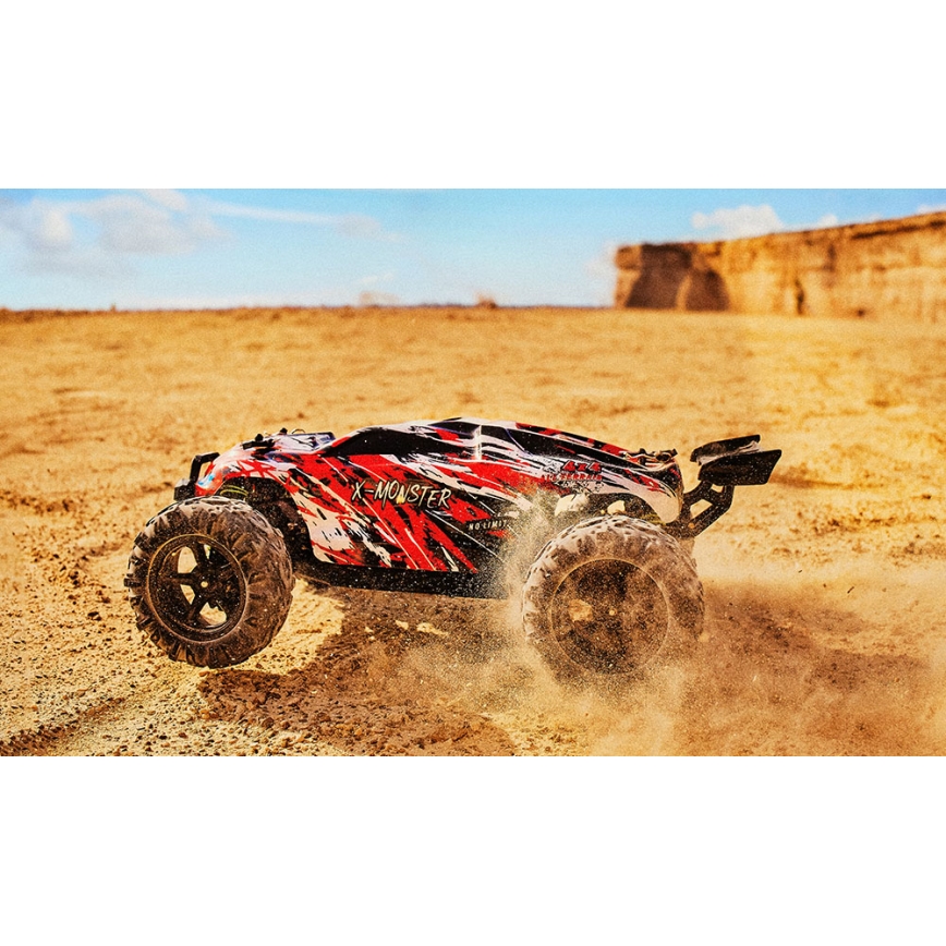 Overmax - RC auto na dálkové ovládání 2v1 X-MONSTER 3.5 1700 mAh černá/červená/zelená