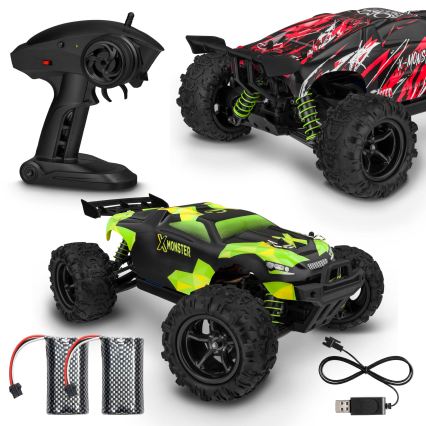 Overmax - RC auto na dálkové ovládání 2v1 X-MONSTER 3.5 1700 mAh černá/červená/zelená