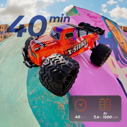 Overmax - RC auto na dálkové ovládání X-STRIKE 3000 mAh černá/oranžová