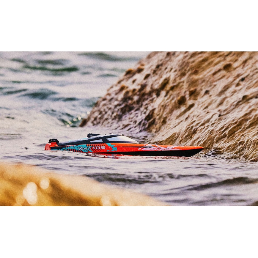 Overmax - RC člun na dálkové ovládání X-TIDE 2400 mAh černá/oranžová