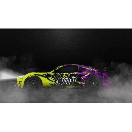 Overmax - RC drift auto na dálkové ovládání X-DRIFT 1000 mAh žlutá/fialová