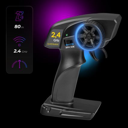 Overmax - RC drift auto na dálkové ovládání X-DRIFT 1000 mAh žlutá/fialová