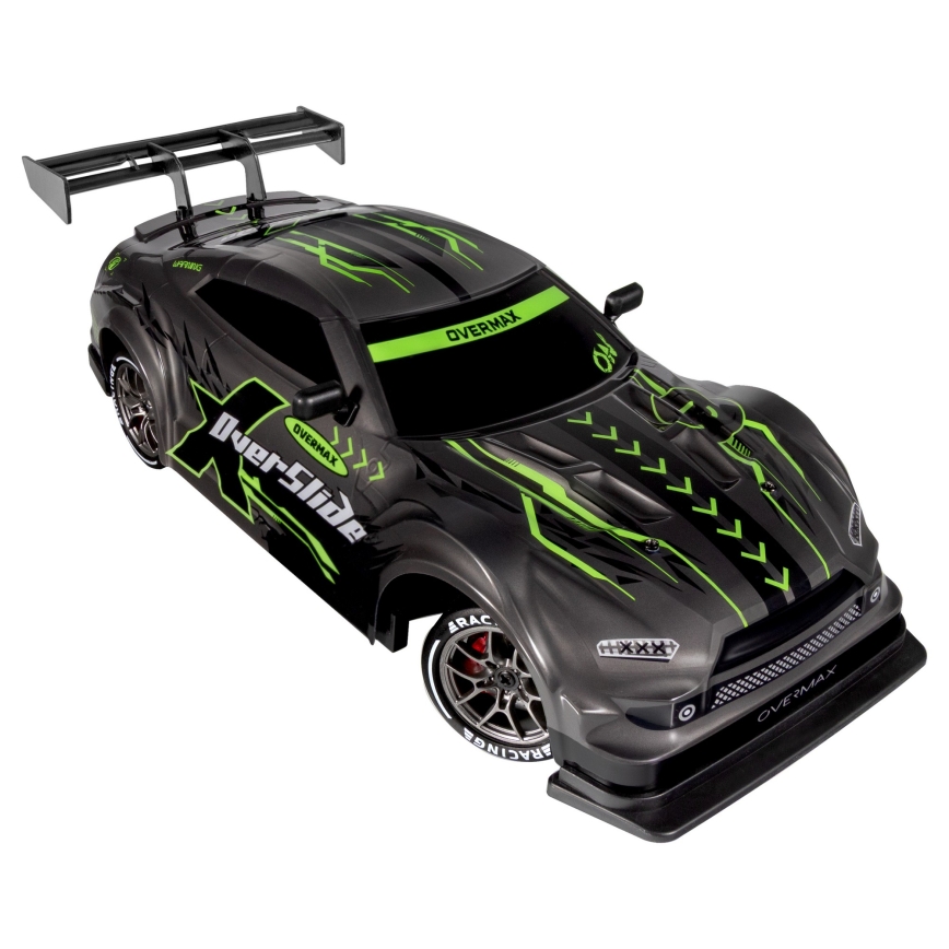 Overmax - RC drift auto na dálkové ovládání X-OVERSLIDE 1000 mAh černá/zelená/modrá/červená