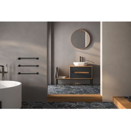 P.M.H. IN1B-R - Elektrický sušák na ručníky INGA 17W/230V 85,9 cm IP44 pravá/černá