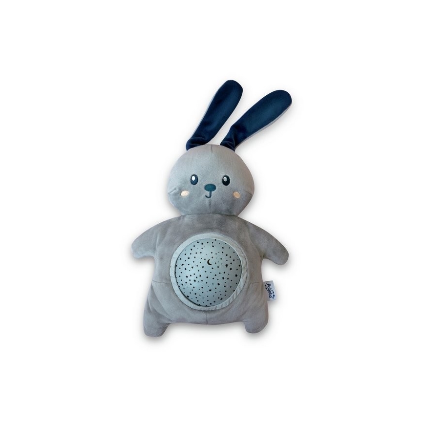 PABOBO - Projektor s melodií Králíček Soft Plush 3xAA