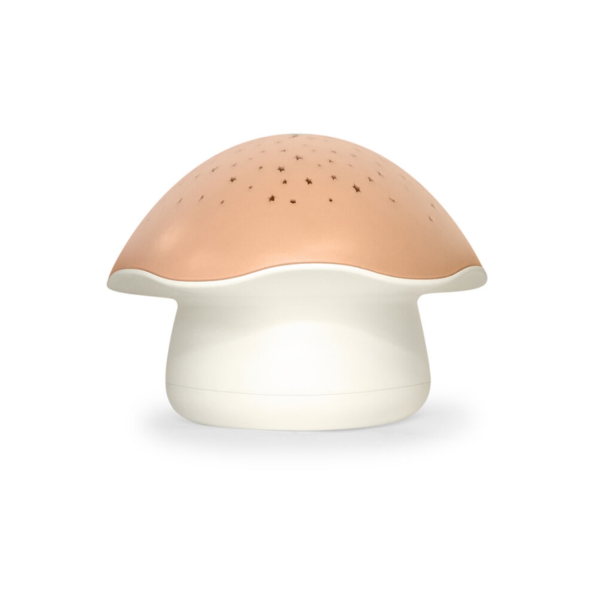 PABOBO - Projektor s melodií STAR MUSHROOM 3xAA lososová