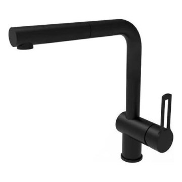 Paffoni - Dřezová baterie s výsuvnou koncovkou RINGO černá