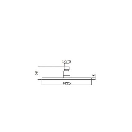 Paffoni - Hlavová sprcha pr. 22,5 cm MASTER lesklý chrom