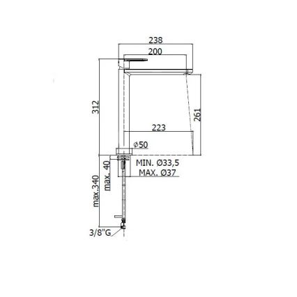 Paffoni - Umyvadlová baterie CANDY lesklý chrom