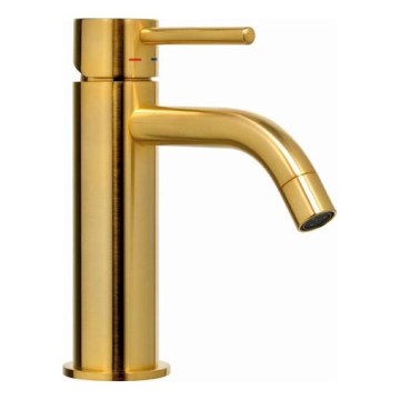 Paffoni - Umyvadlová baterie LIGHT kartáčovaná zlatá