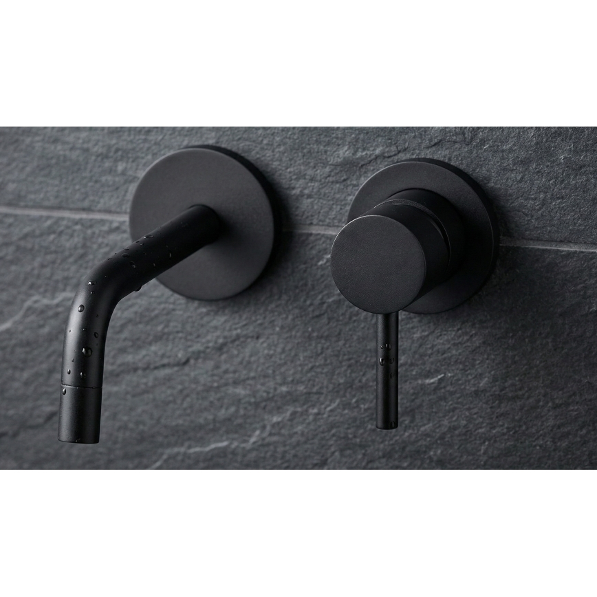 Paffoni - Umyvadlová baterie pro podomítkovou instalaci LIGHT černá