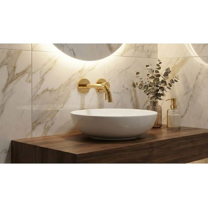 Paffoni - Umyvadlová baterie pro podomítkovou instalaci LIGHT zlatá