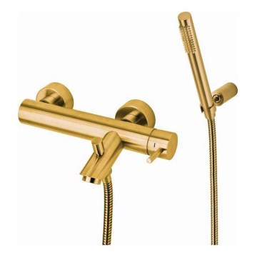 Paffoni - Vanová sada s baterií LIGHT kartáčovaná zlatá