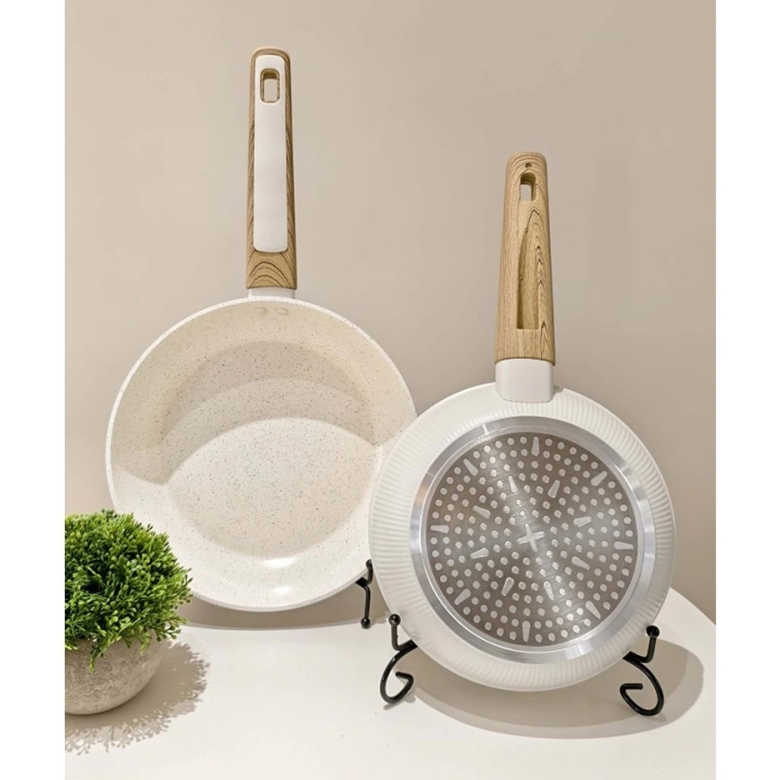 Pánev BIANCO 20 cm krémová/hnědá