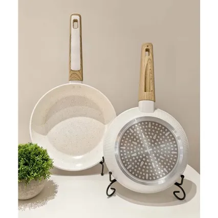 Pánev BIANCO 24 cm krémová/hnědá