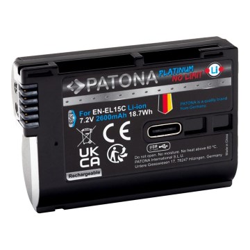 PATONA - Aku Nikon EN-EL15C 2600mAh Li-Ion Platinum USB-C