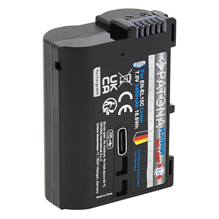 PATONA - Aku Nikon EN-EL15C 2600mAh Li-Ion Platinum USB-C