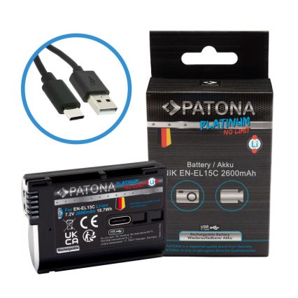 PATONA - Aku Nikon EN-EL15C 2600mAh Li-Ion Platinum USB-C