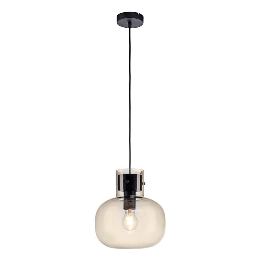 Paul Neuhaus 2003-27 - Lustr na lanku SHITAKE 1xE27/10W/230V pr. 25 cm kouřová