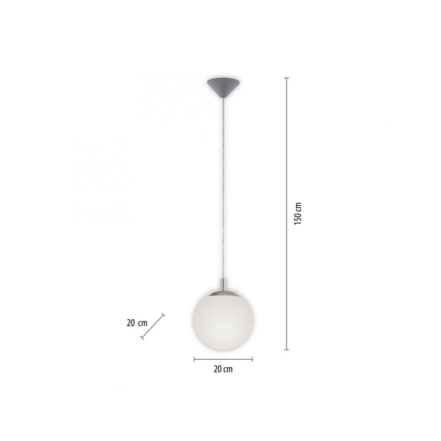 Paul Neuhaus 2072-55 - Lustr na lanku BOLO 1xE27/60W/230V pr. 20 cm